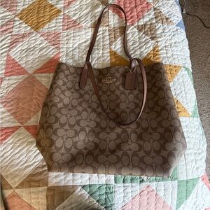 Coach Brown Signature Tote